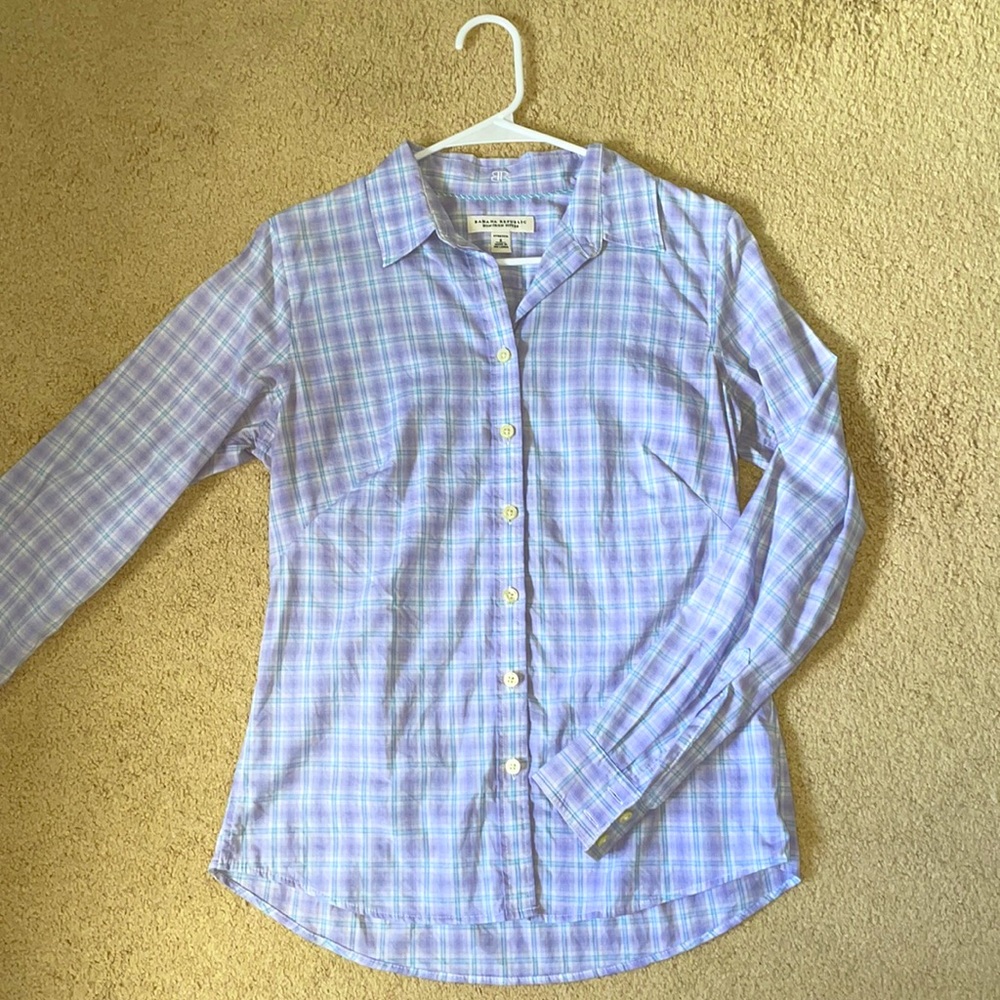 Banana Republic non-iron fitted button down shirt